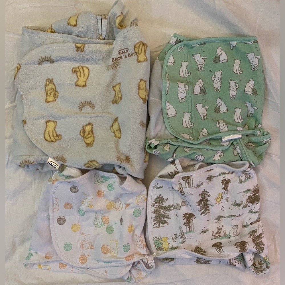 3/$100 Pooh Swaddles